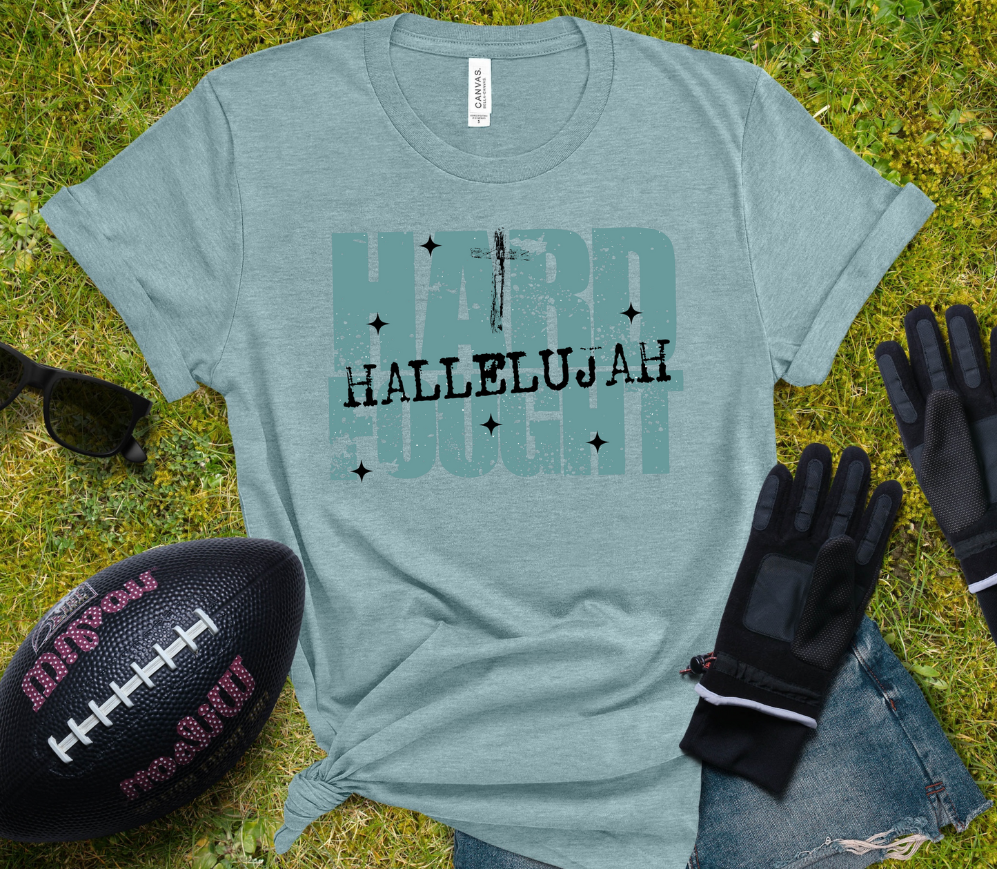 Hard Fought Hallelujah - Teal Design