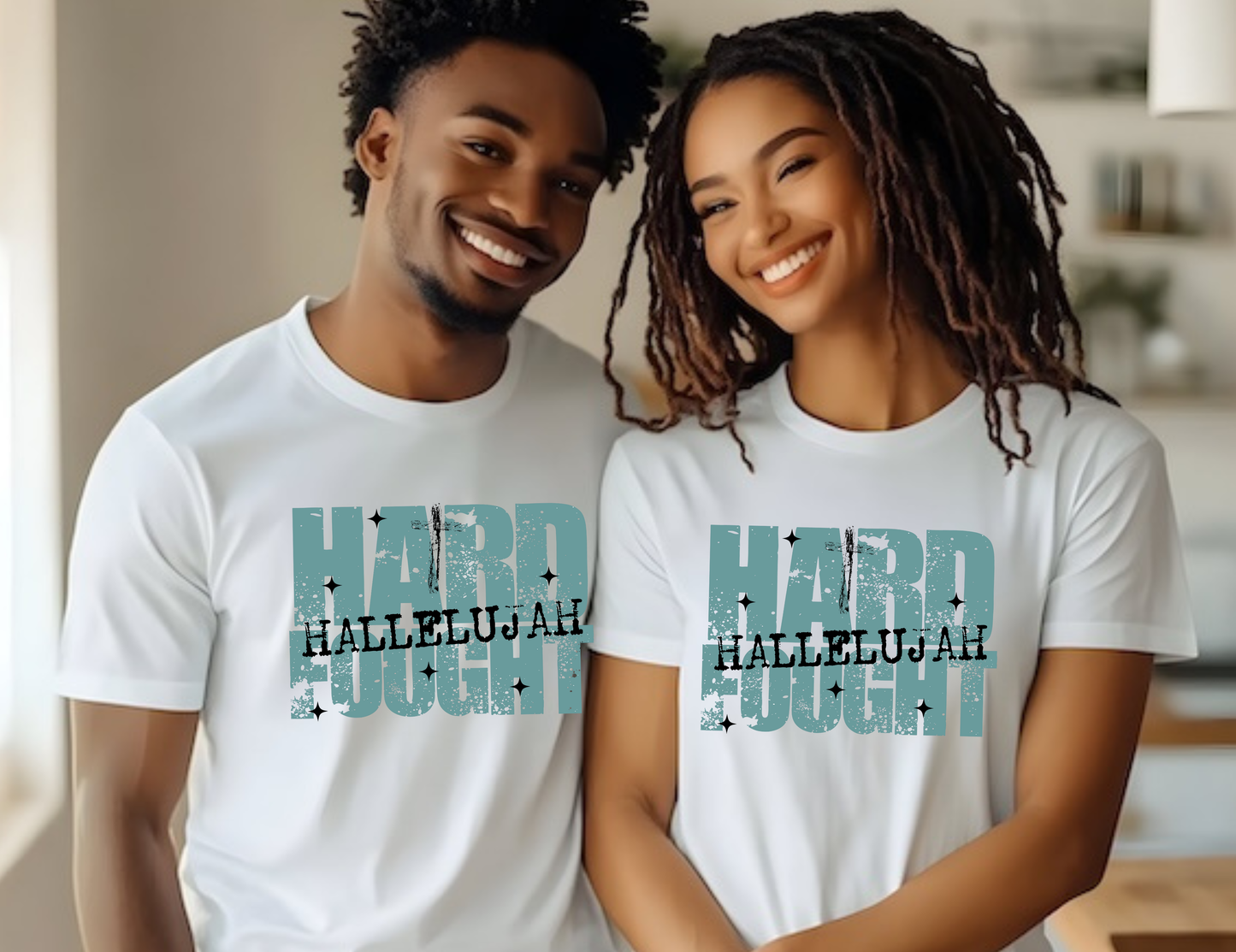 Hard Fought Hallelujah - Teal Design