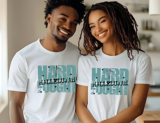 Hard Fought Hallelujah - Teal Design