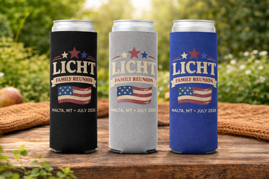 LICHT FAMILY REUNION - 12 OZ SLIM CAN COOLER