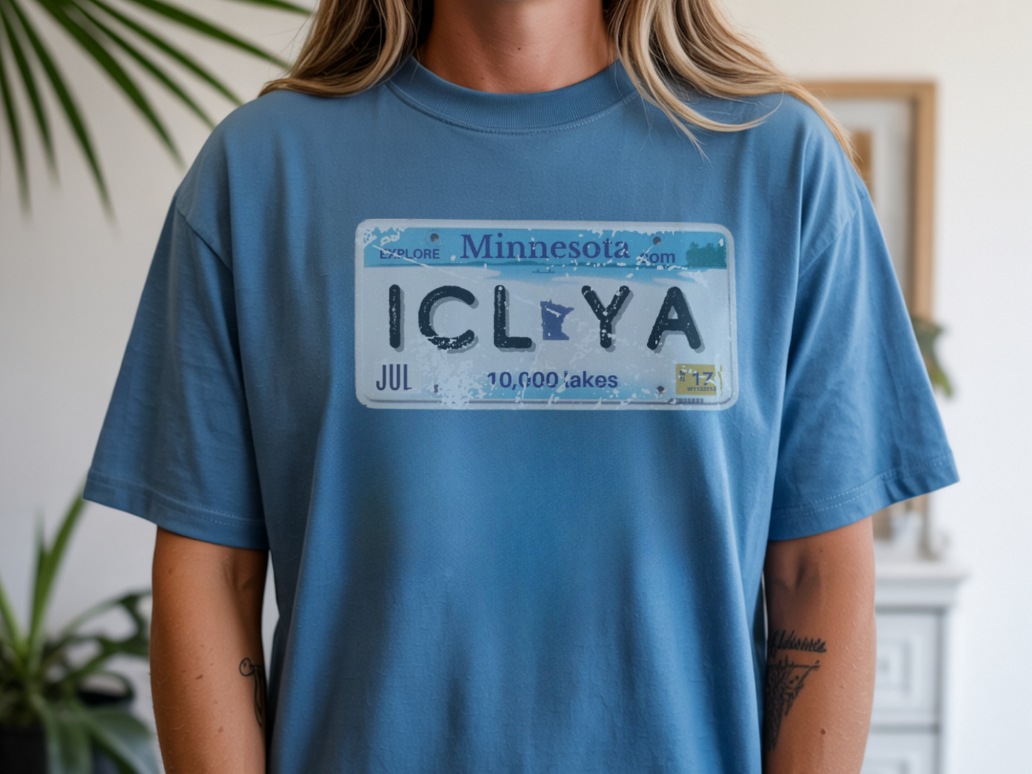 Vintage State License Plate Tee