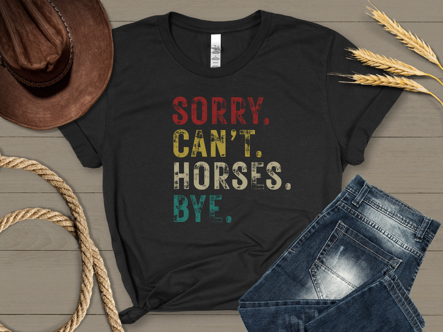 Sorry. Can't. Horses. Bye.