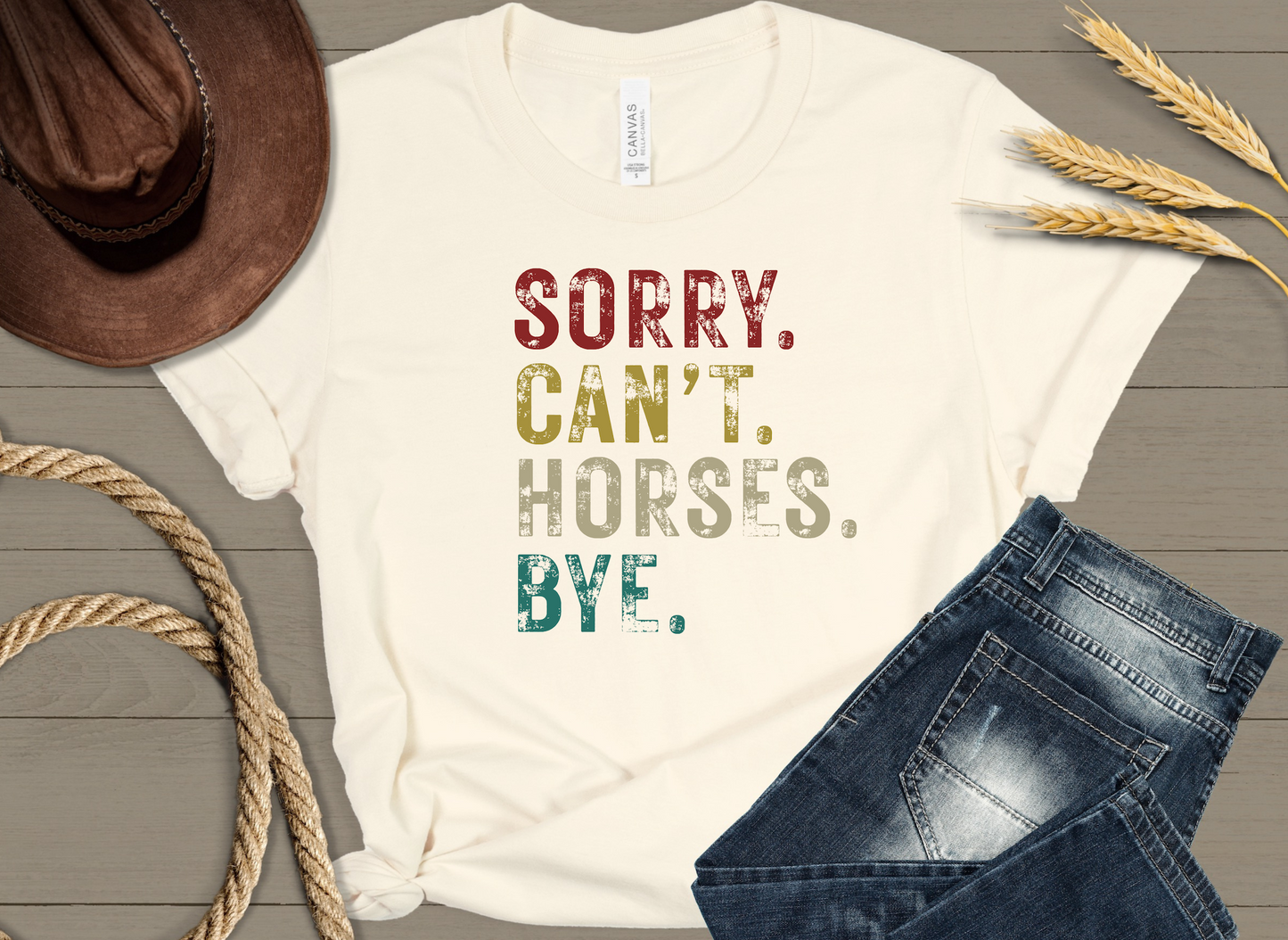 Sorry. Can't. Horses. Bye.