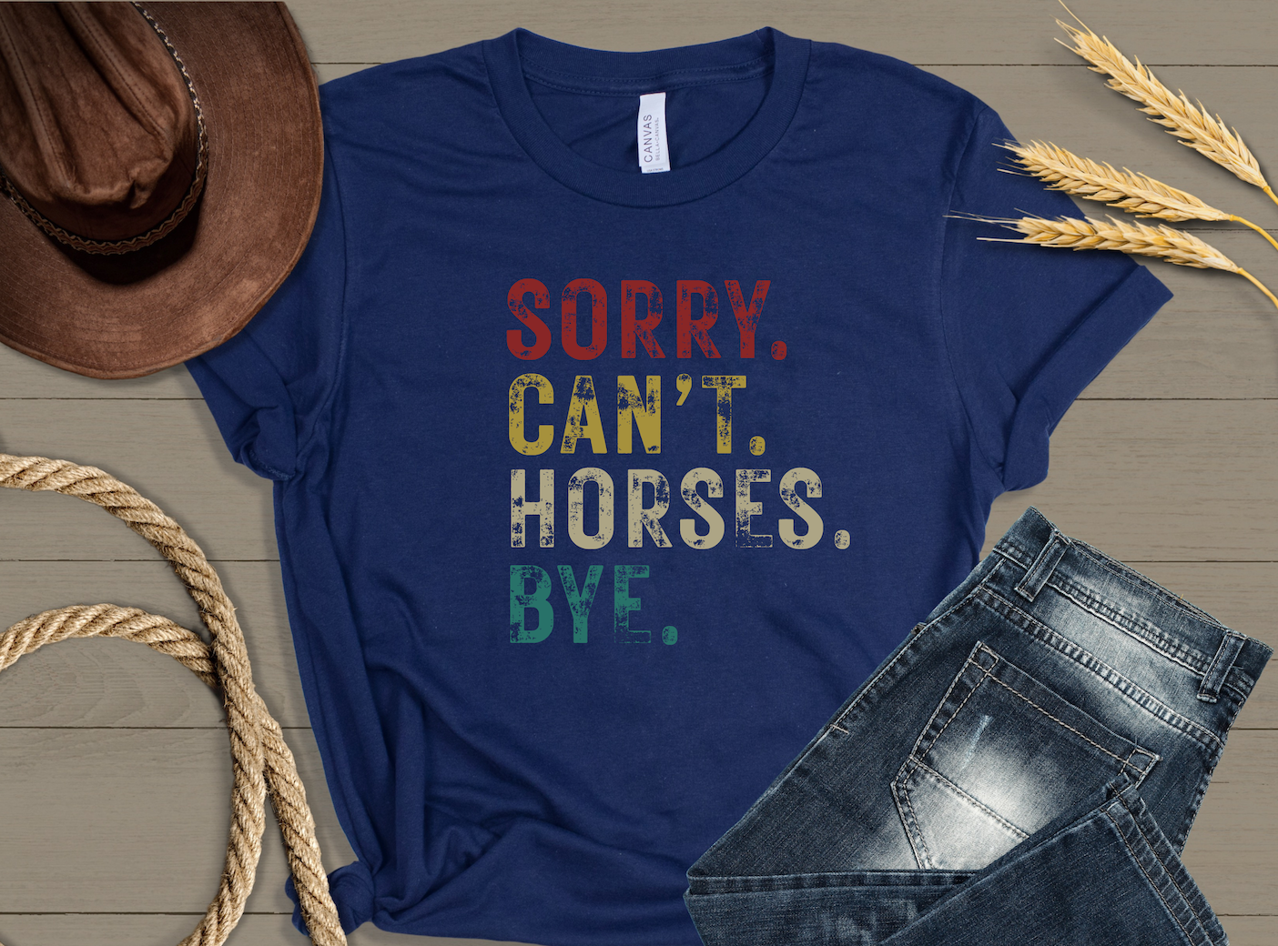 Sorry. Can't. Horses. Bye.